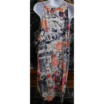 Love Brand Floral Print Strapless Midi Dress