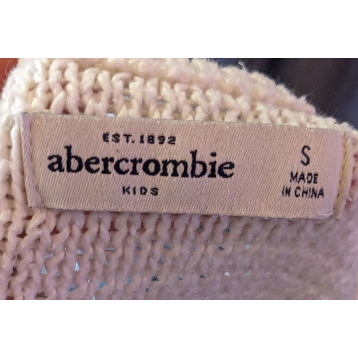 Preppy Abercrombie Kids White Knit Sweater