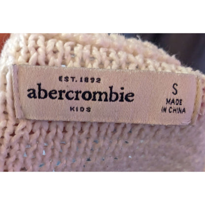 Preppy Abercrombie Kids White Knit Sweater