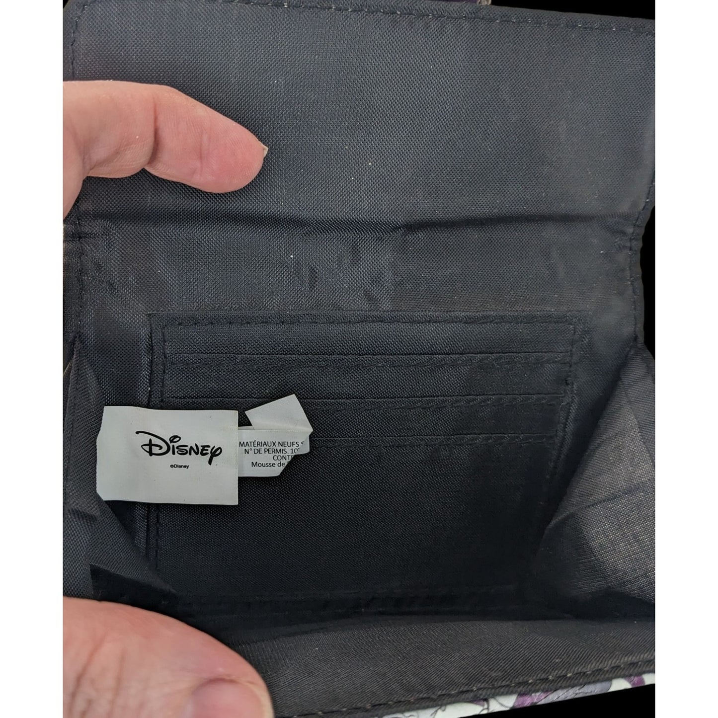 Disney Loungefly Villains Wallet 5.5x4 Simulated Leather Purple Snap Closure