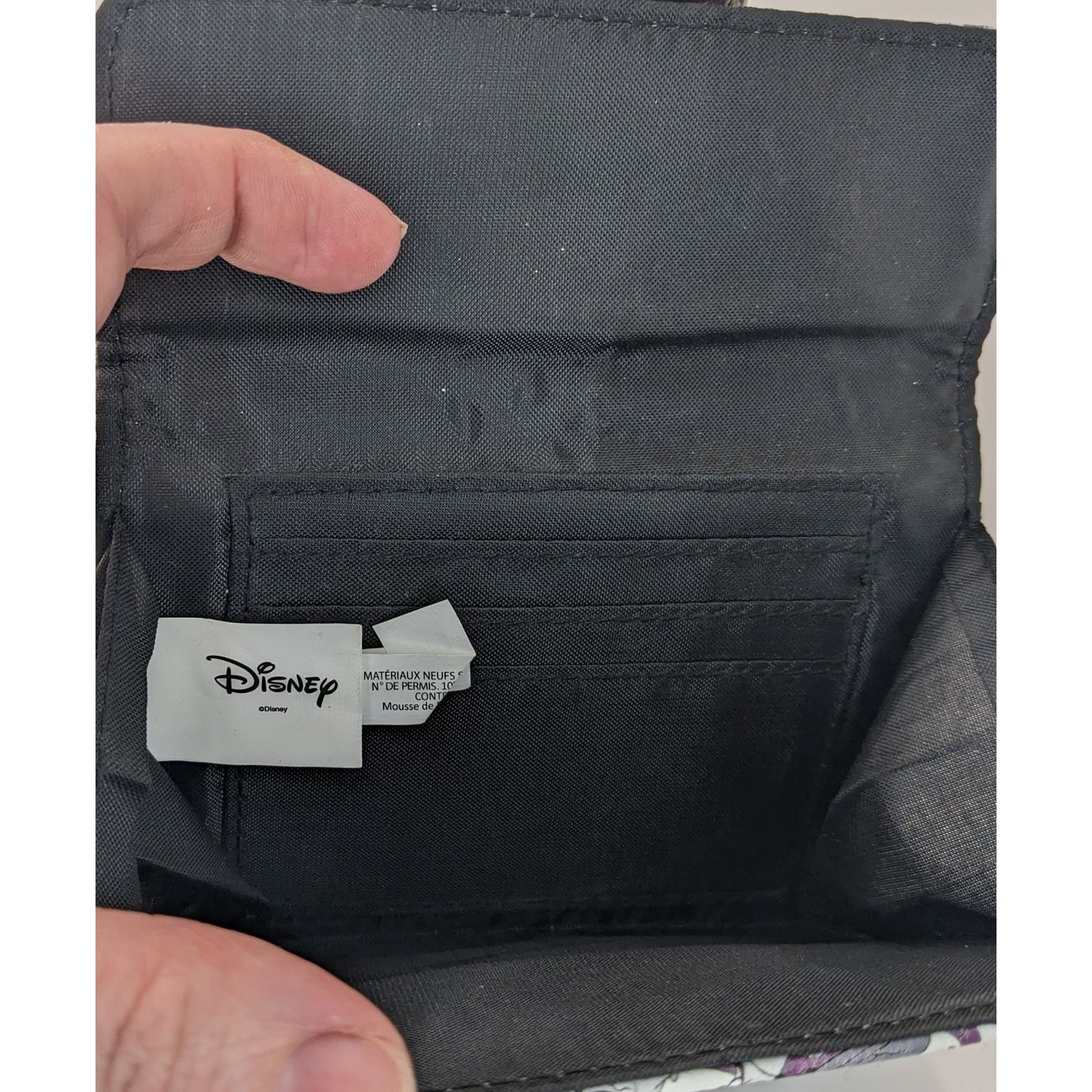 Disney Loungefly Villains Wallet 5.5x4 Simulated Leather Purple Snap Closure