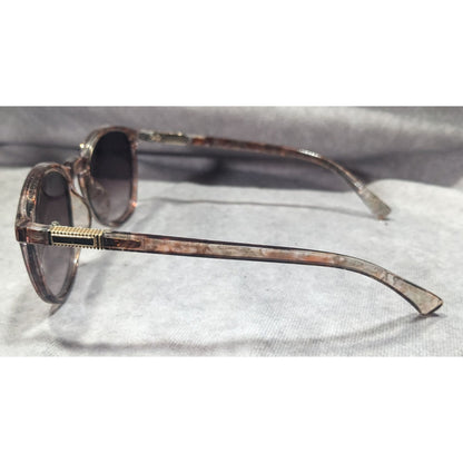 Elle Retro Mottle Brown Translucent Sunglasses