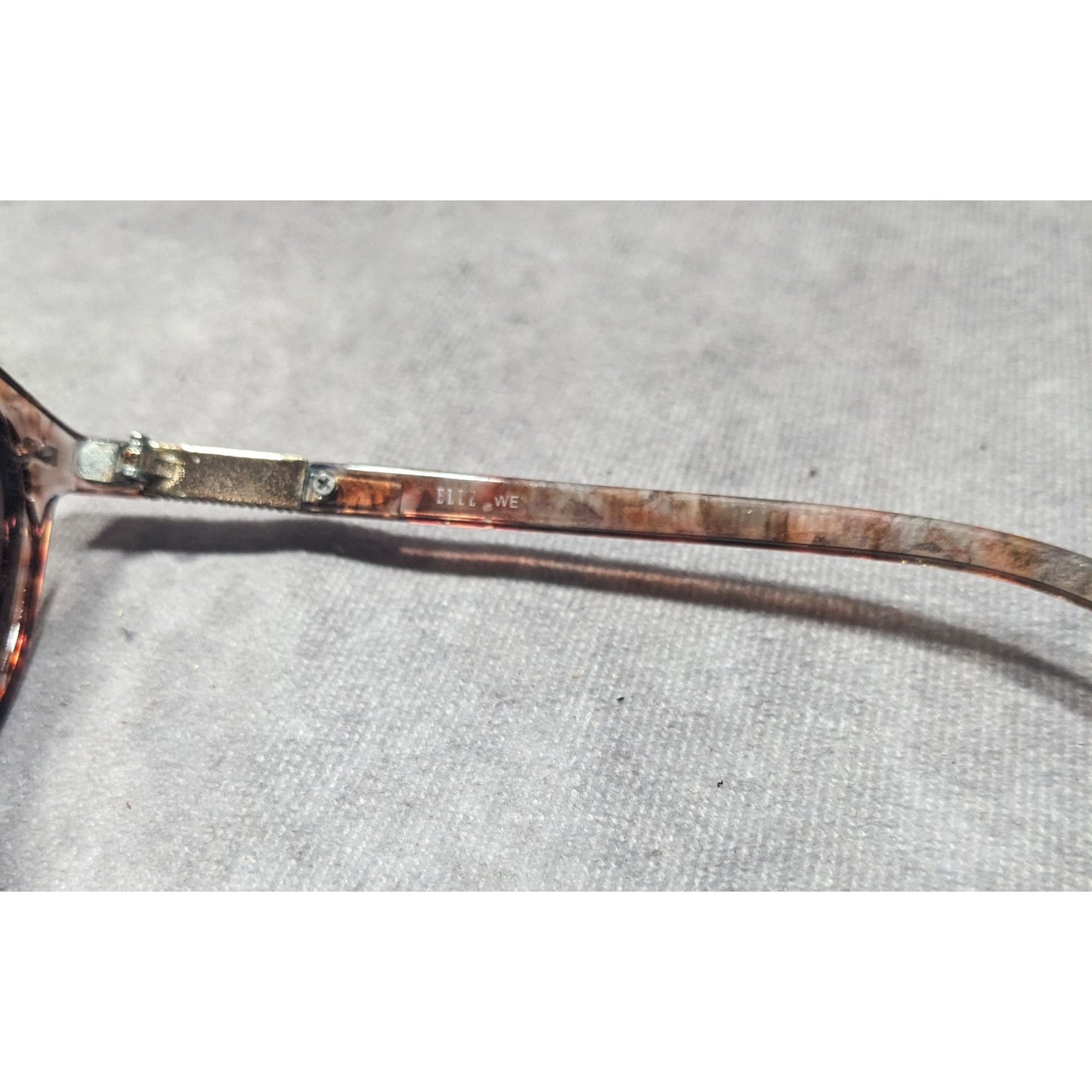 Elle Retro Mottle Brown Translucent Sunglasses