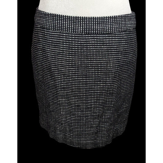 Gap Preppy Black And White Wool Mini Skirt