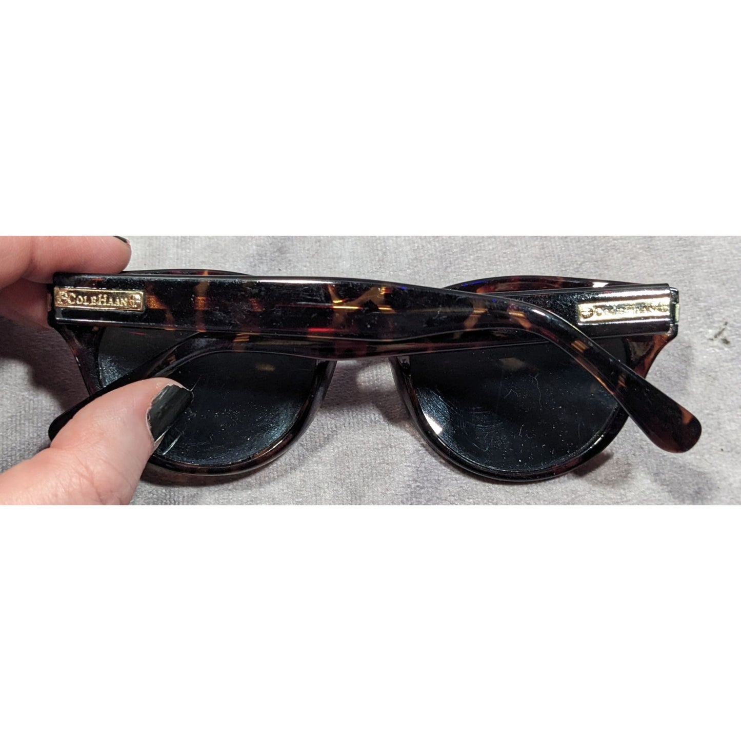 Cole Haan Retro C6090 Keyhole Bridge Tortoise Sunglasses