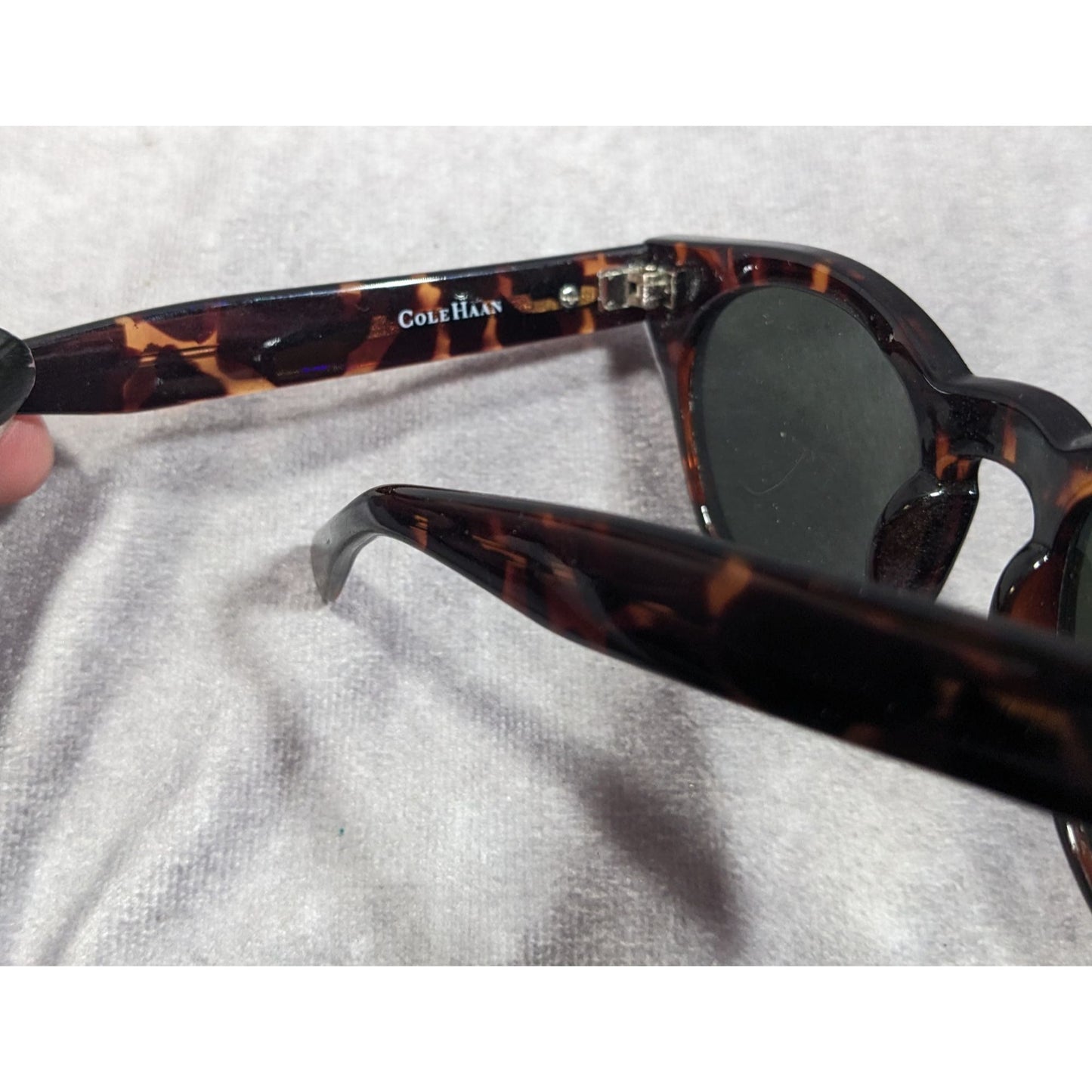 Cole Haan Retro C6090 Keyhole Bridge Tortoise Sunglasses