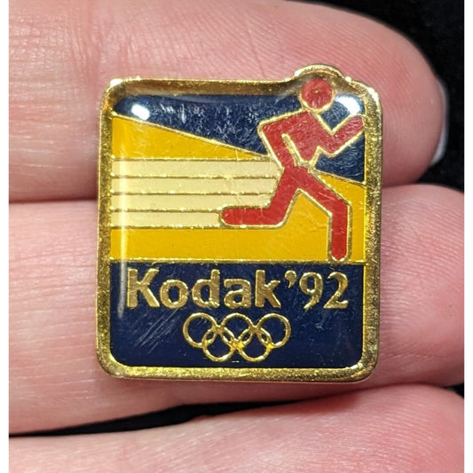 Vintage 90s Kodak Olympics Track Collectible Lapel Pin