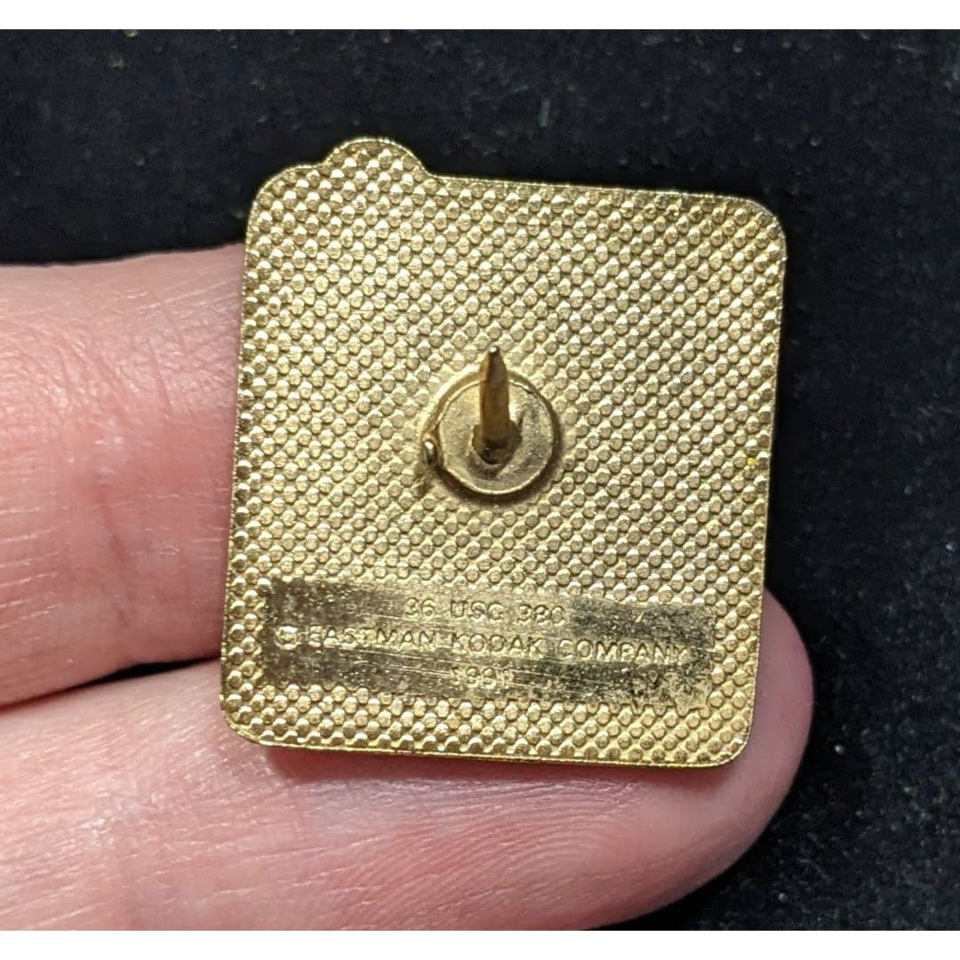 Vintage 90s Kodak Olympics Track Collectible Lapel Pin