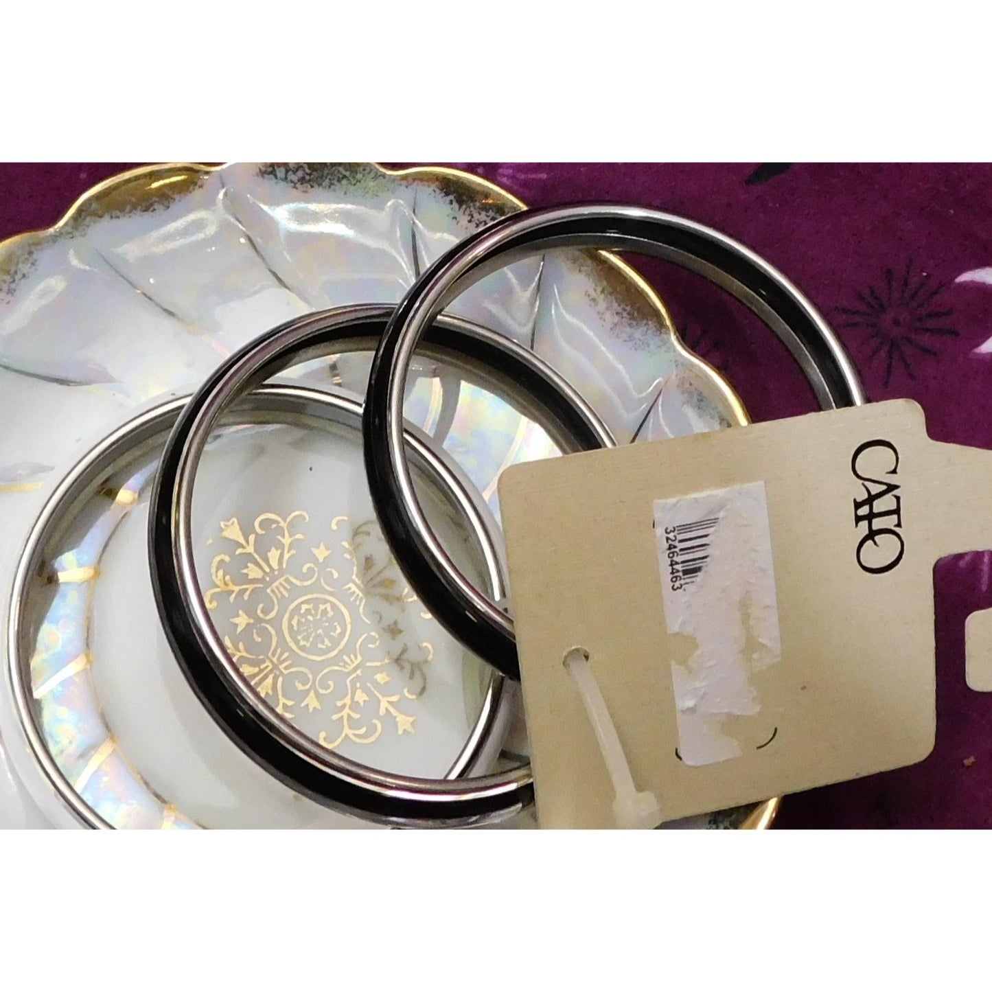 Cato Black And White Bangle Set (New With Defect)