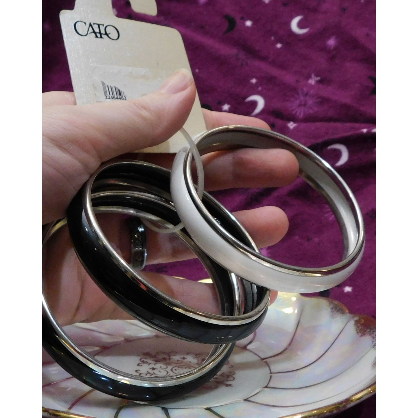 Cato Black And White Bangle Set (New With Defect)