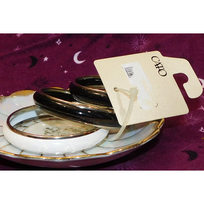 Cato Black And White Bangle Set (New With Defect)