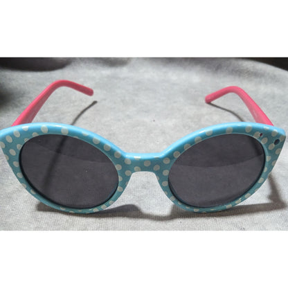 Kids Minnie Mouse Blue And Pink Polka Dot Sunglasses