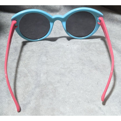 Kids Minnie Mouse Blue And Pink Polka Dot Sunglasses