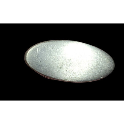 Vintage Swank 1960s Brushed Silver Tone Oval Tie Clip