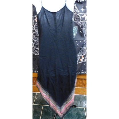 Merona Asymmetrical Beach Dress With Bohemian Print Edges