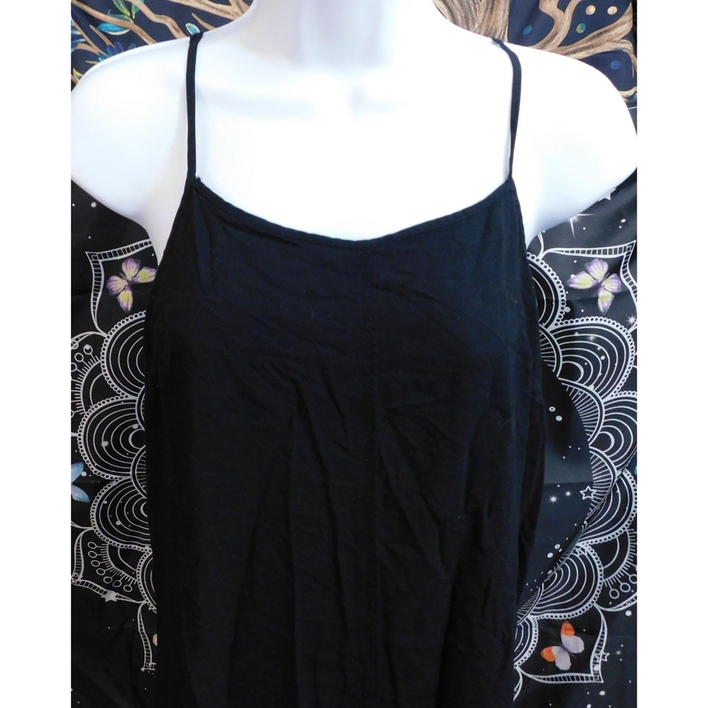 Merona Asymmetrical Beach Dress With Bohemian Print Edges