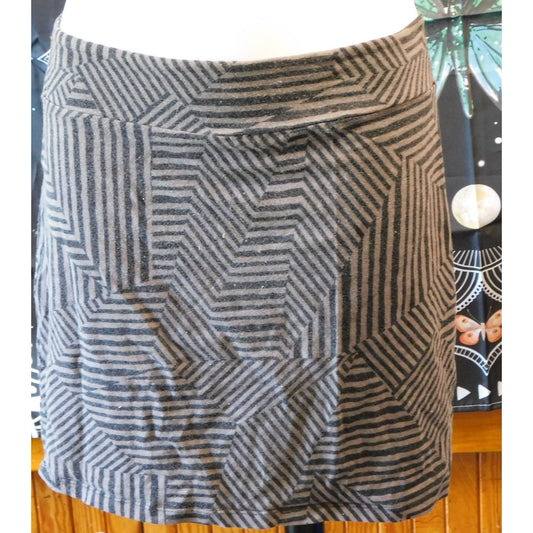 Xhilaration Gothic Black And Grey Geometric Mini Skirt