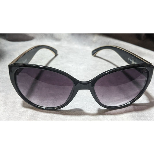 Kay by Kay Unger Black And Gold Sunglasses