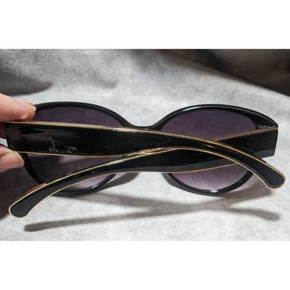 Kay by Kay Unger Black And Gold Sunglasses