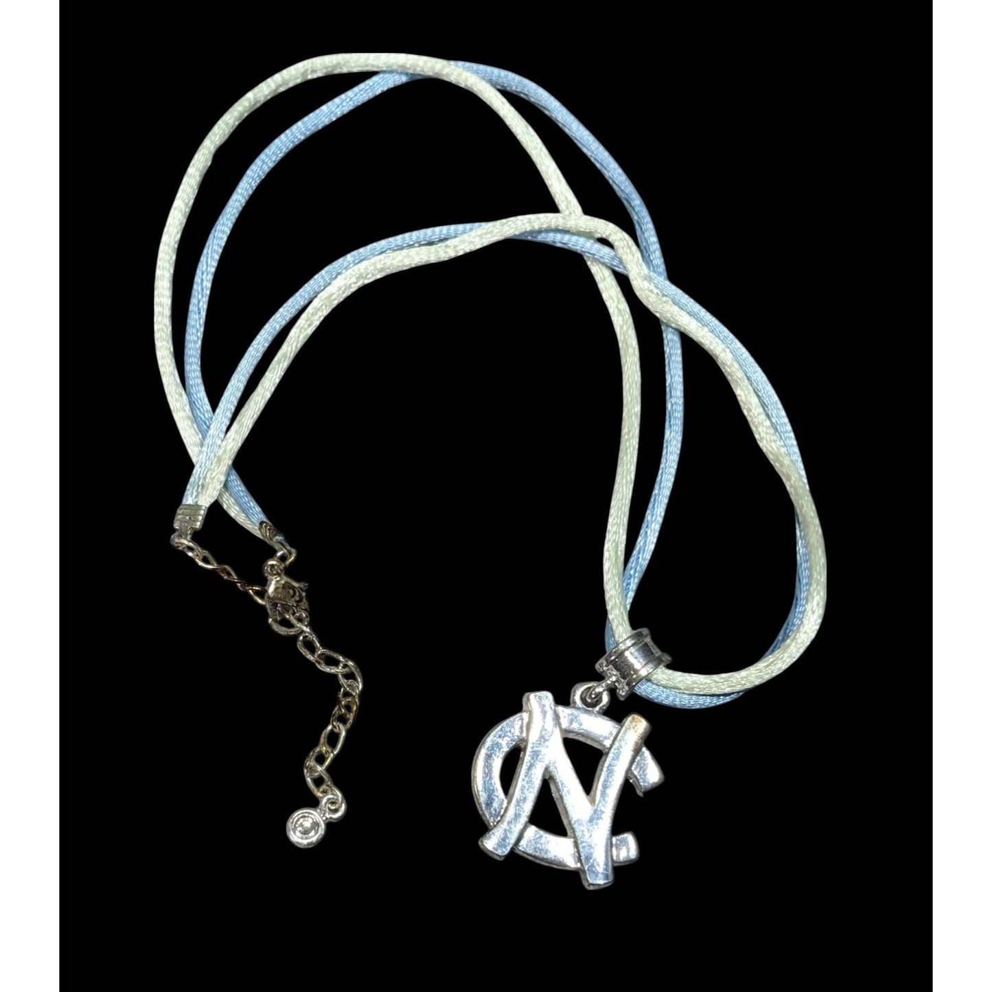 North Carolina State Blue And Silver Tone Pendant Necklace