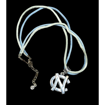 North Carolina State Blue And Silver Tone Pendant Necklace