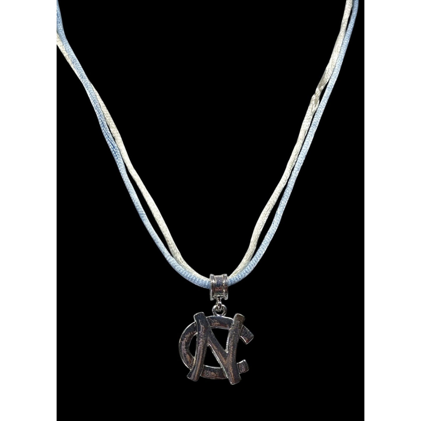 North Carolina State Blue And Silver Tone Pendant Necklace