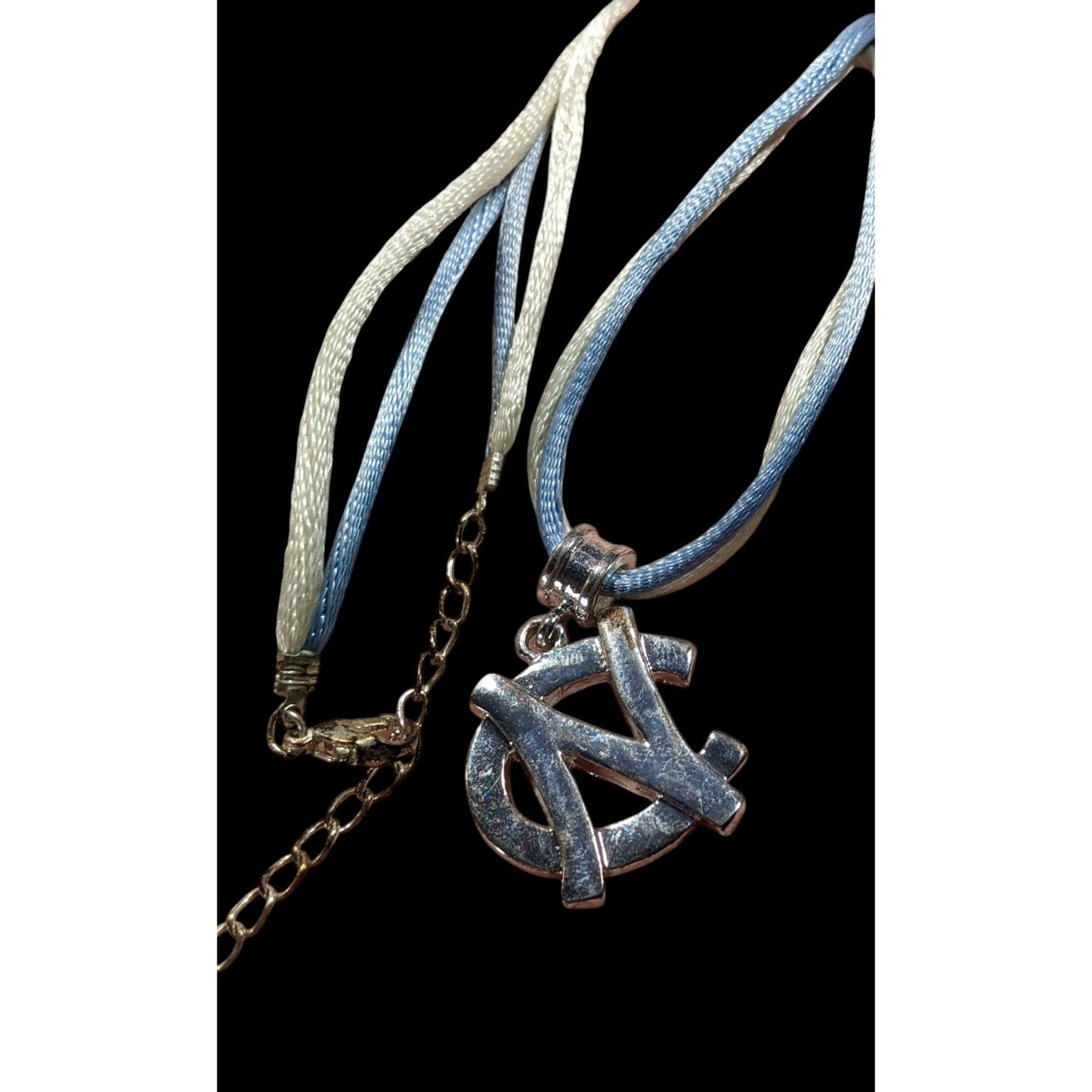 North Carolina State Blue And Silver Tone Pendant Necklace