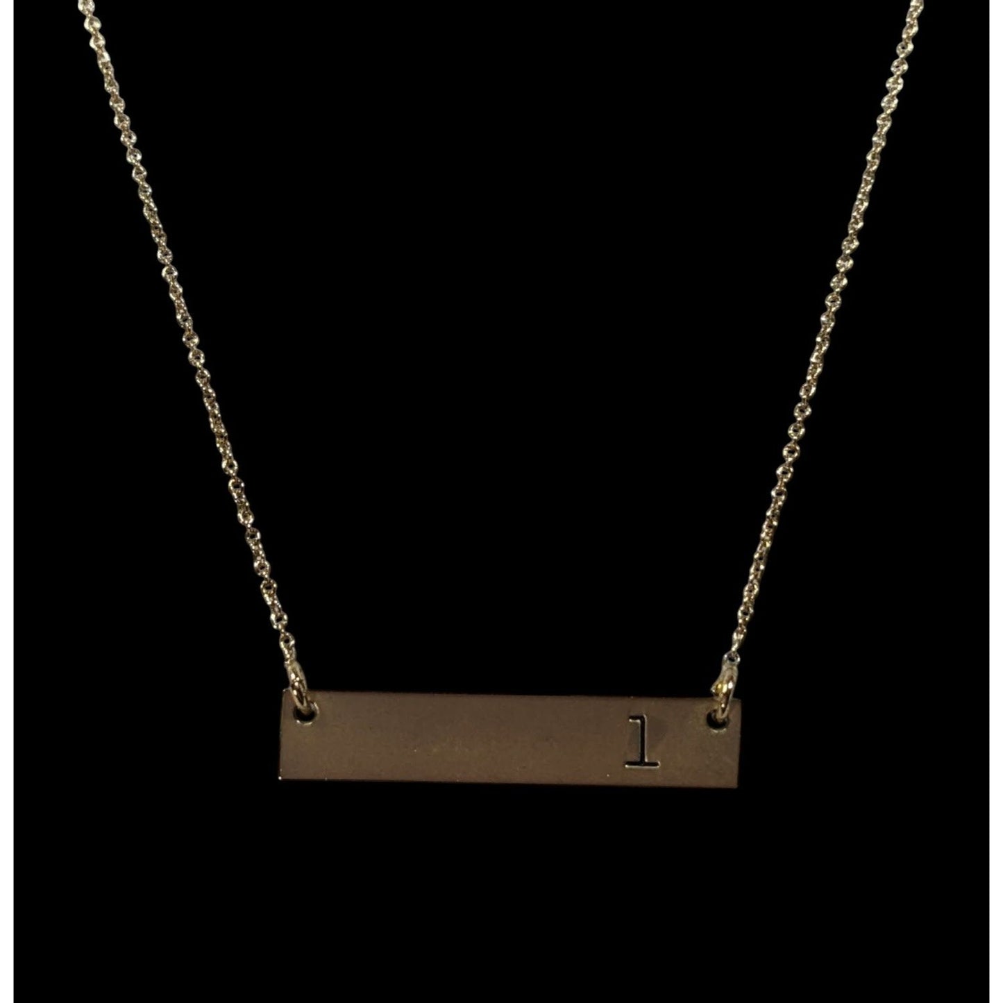 Simple Elegant Letter L Initial Gold Tone Pendant Necklace