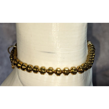 Boho Lucky Chaves For Charity Gold Beaded Clover Charm Stretch Bracelet