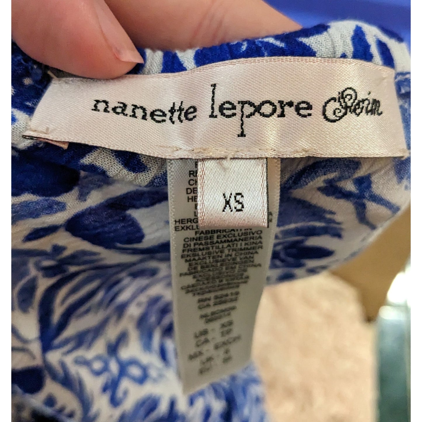 Nanette Lepore Tanavera Tunic Swim Cover Up Size XS