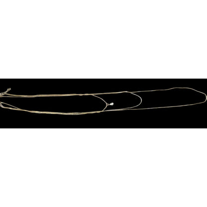 Elegant Triple Layer Gold Tone Snake Chain Necklace With Teardrop Accent