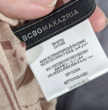 BCBGMaxAzria Bare Pink Constellation Print Scarf Wrap