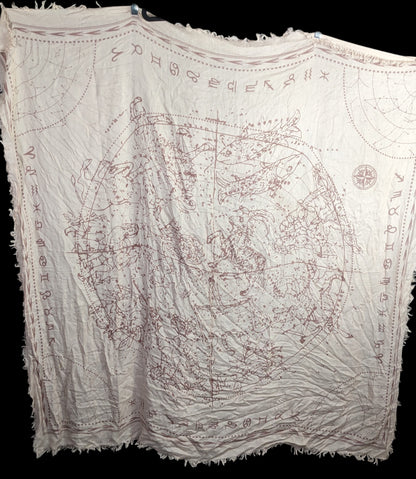 BCBGMaxAzria Bare Pink Constellation Print Scarf Wrap