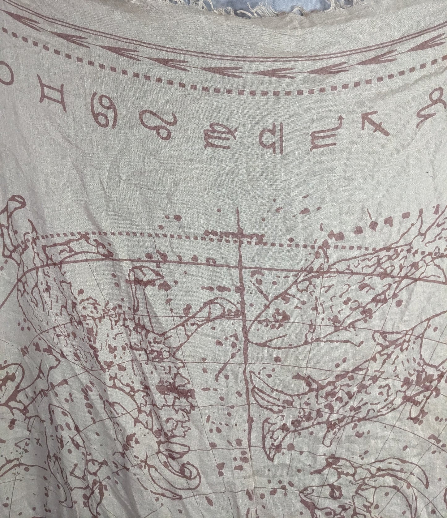 BCBGMaxAzria Bare Pink Constellation Print Scarf Wrap