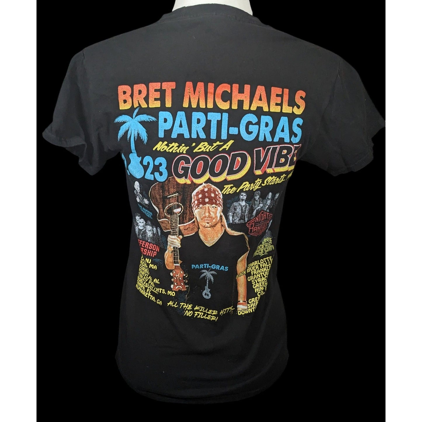 Bret Michaels Parti-Gras 2023 Tour T-Shirt