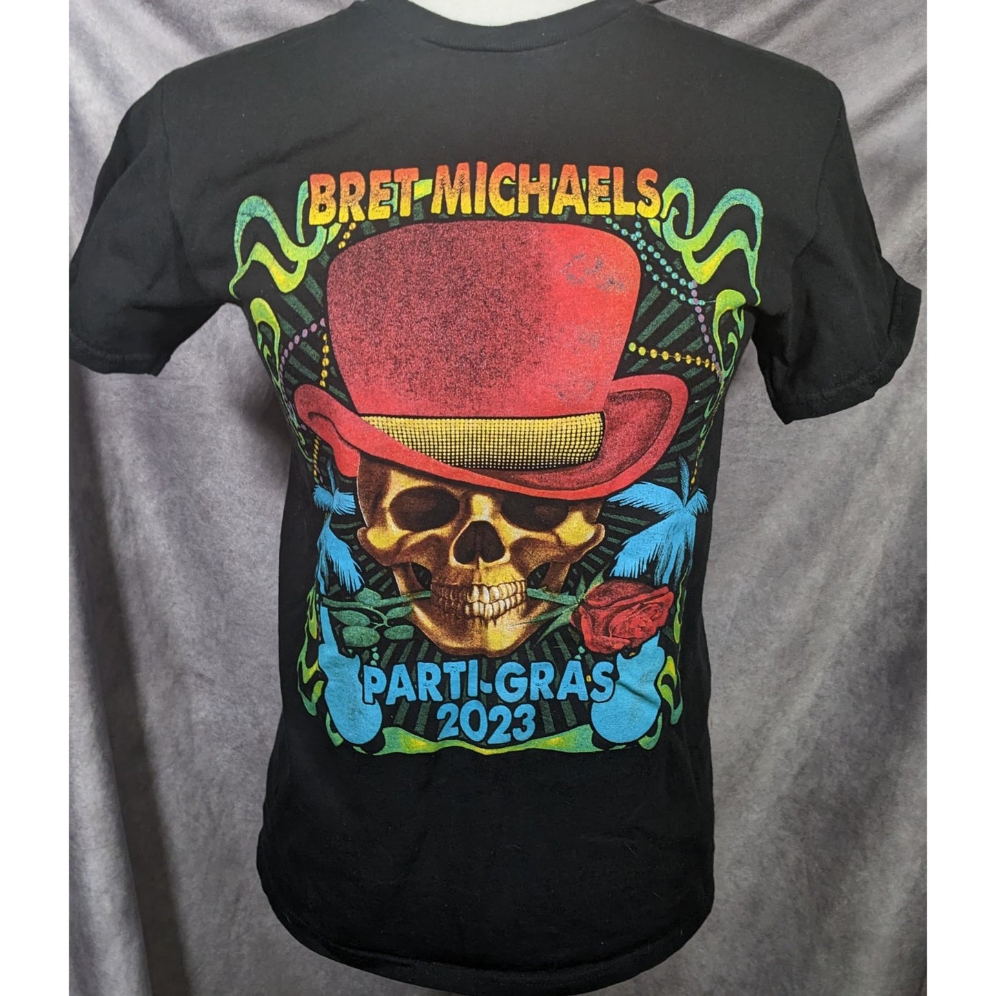 Bret Michaels Parti-Gras 2023 Tour T-Shirt