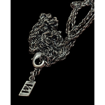V&I Casual Layered Silver Tone Chain Necklace