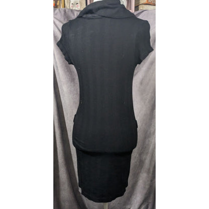 JJ Authentic Corporate Goth Cowl Neck Sweater Dress Size M/L