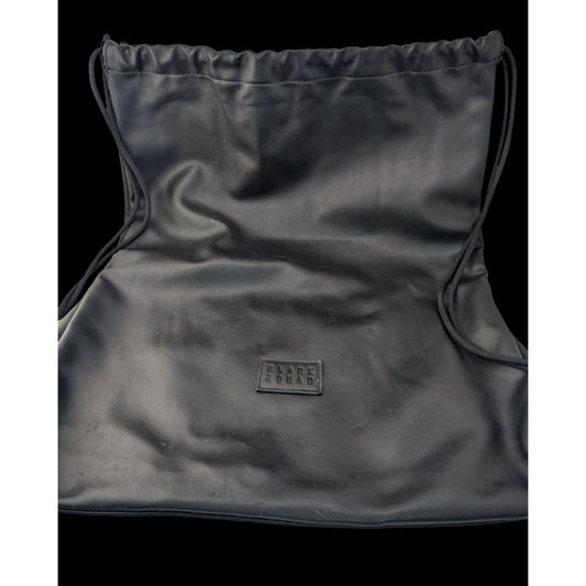 Gothic Black Squad Drawstring Backpack With Inner Zipper Pocket