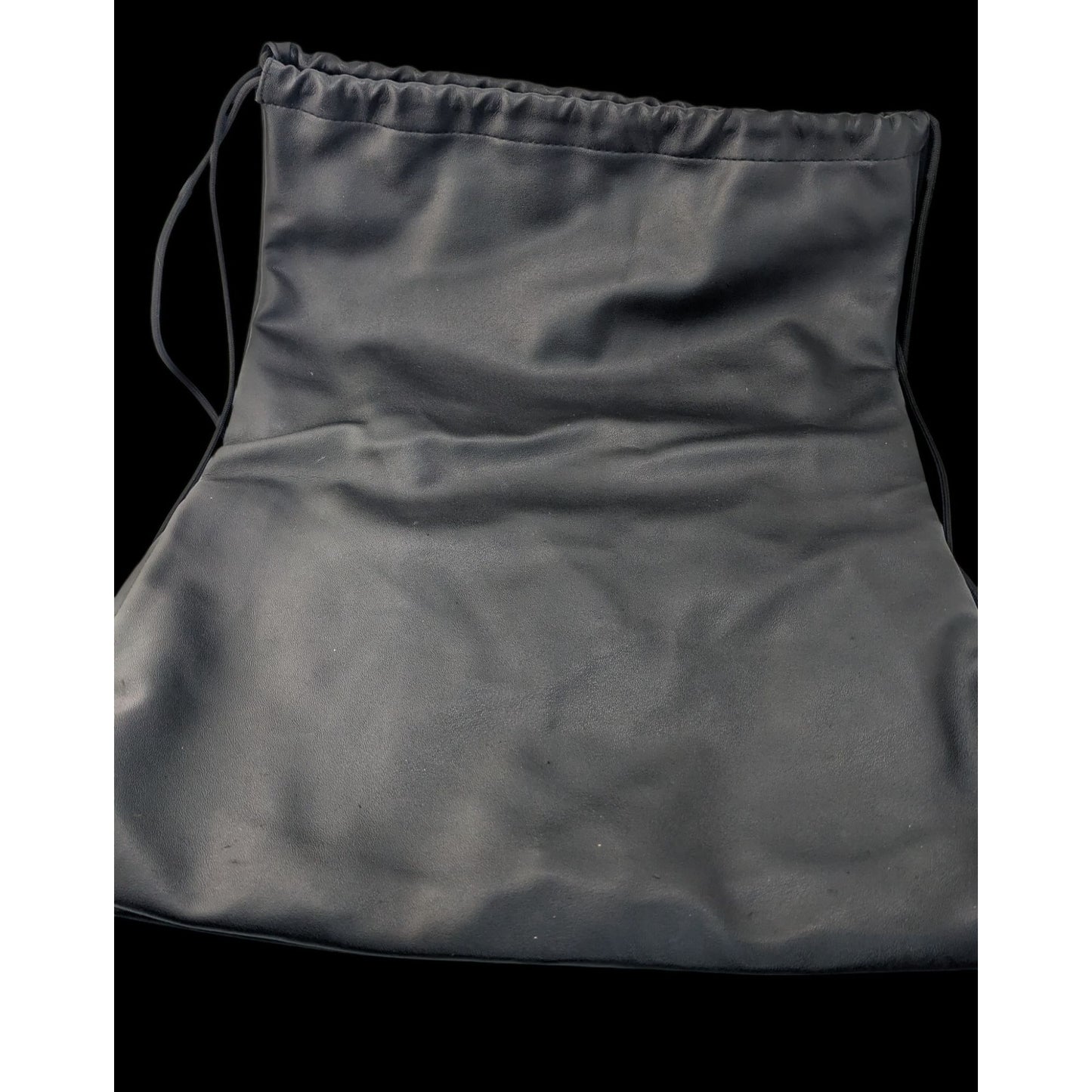 Gothic Black Squad Drawstring Backpack With Inner Zipper Pocket