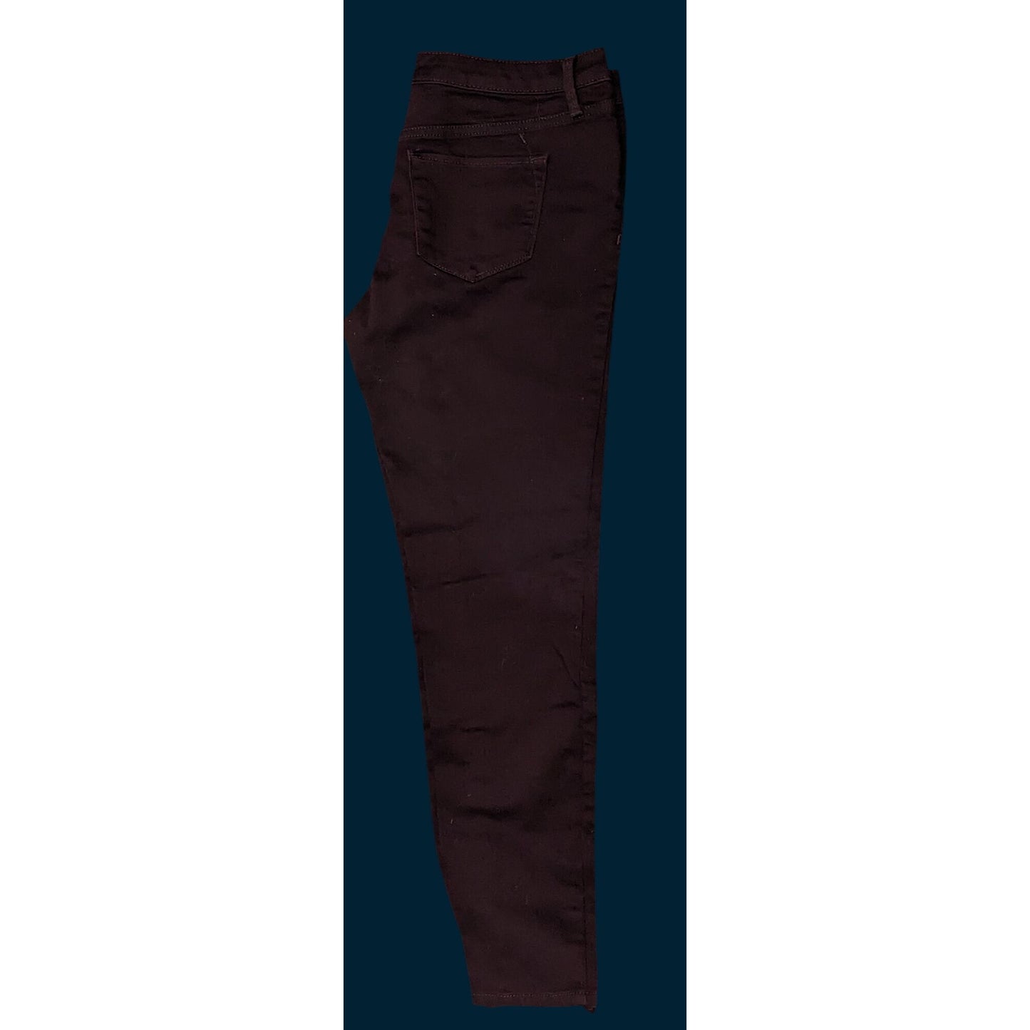 Mossimo Denim Super Stretch Jeans Deep Burgundy Skinny Casual Comfortable Pants