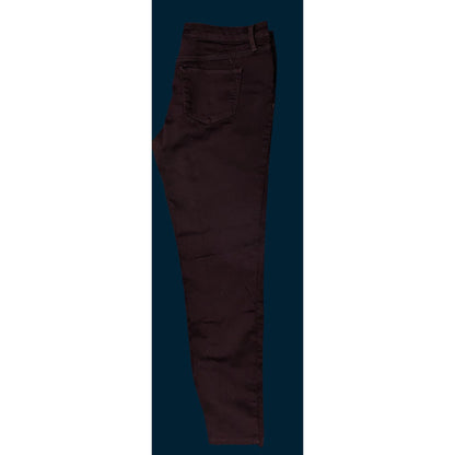 Mossimo Denim Super Stretch Jeans Deep Burgundy Skinny Casual Comfortable Pants