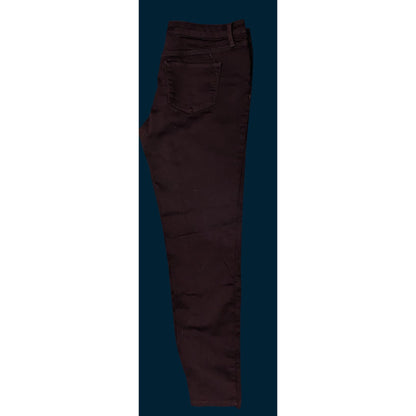 Mossimo Denim Super Stretch Jeans Deep Burgundy Skinny Casual Comfortable Pants