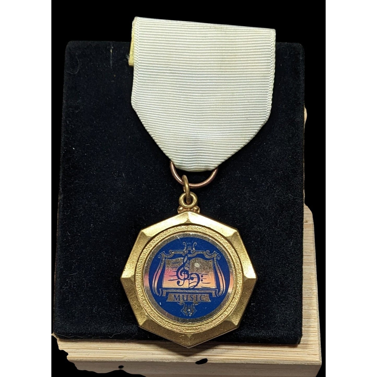 Vintage 70s Music Medal Engraved M.V.C.S. '77