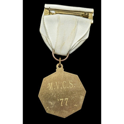 Vintage 70s Music Medal Engraved M.V.C.S. '77