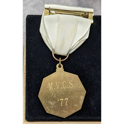 Vintage 70s Music Medal Engraved M.V.C.S. '77