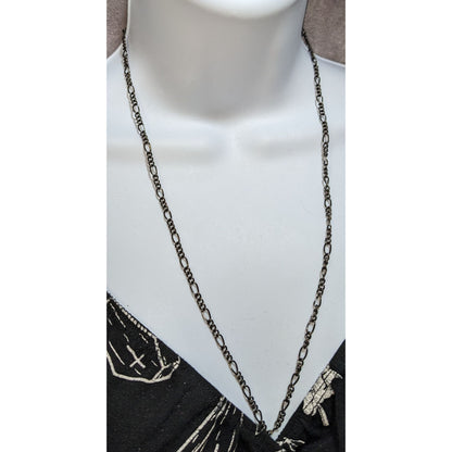 Simple Antique-Style Black Chain Necklace