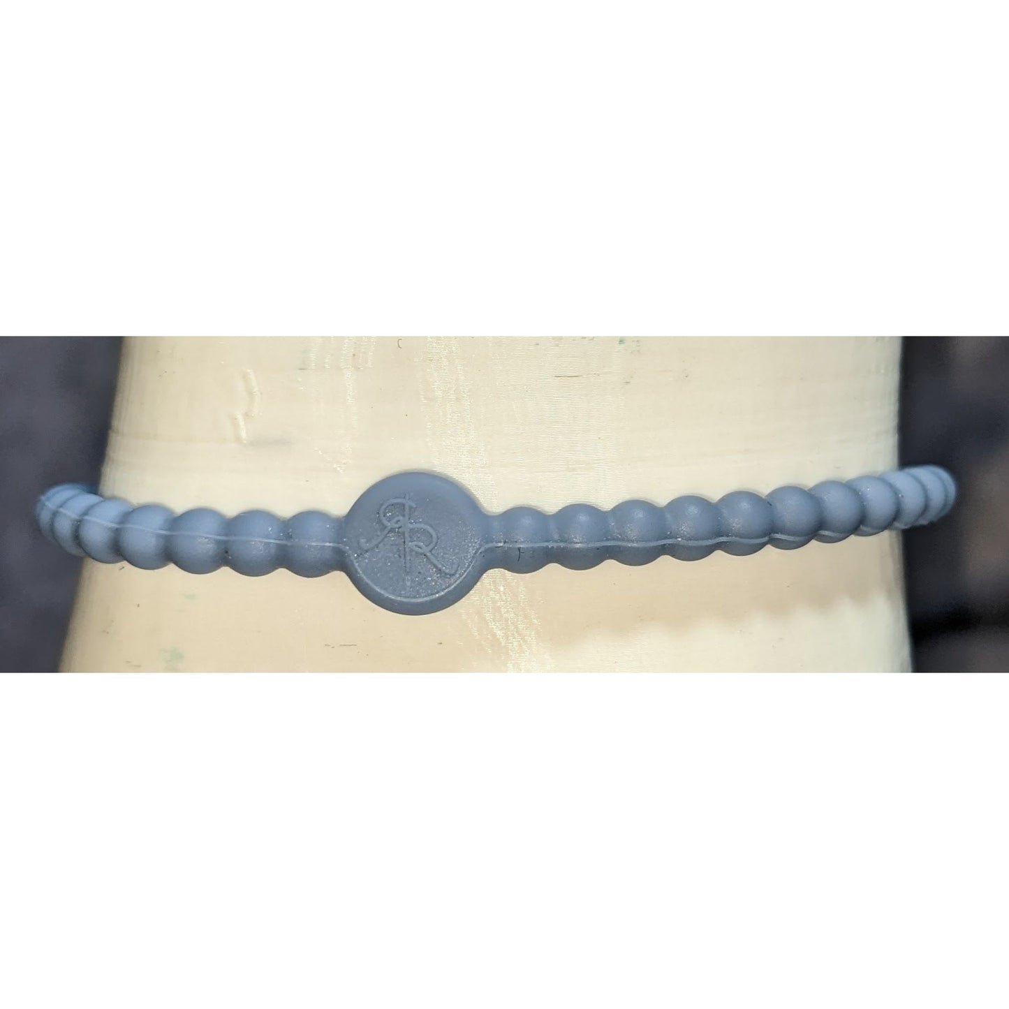 Faith Christian Ryan & Rose Jesus Edition Cutie Bracelet Gray Silicone Cross Bracelet