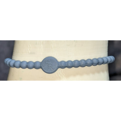Faith Christian Ryan & Rose Jesus Edition Cutie Bracelet Gray Silicone Cross Bracelet