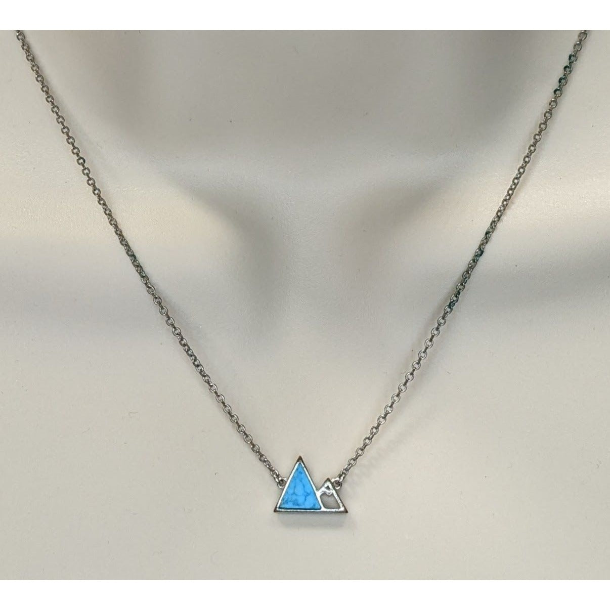 Pure Vida Outdoors Minimalist Mountain Pendant Necklace